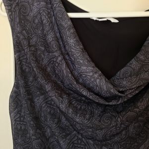 2/$20 Reitmans Sleeveless Top Cowl Neck Patterned